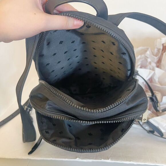 Kate Spade Karissa Nylon Medium Backpack Black Mini Backpack - Picture 4 of 8